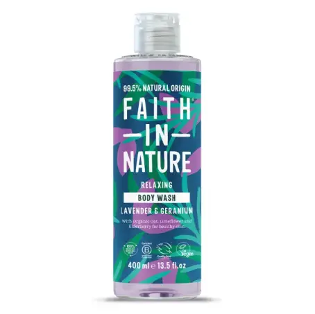 Faith in Nature Натуральний гель для душу з лавандою та геранню, 400 мл