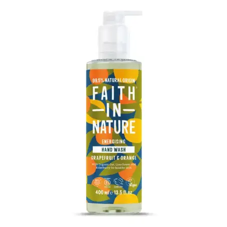 Faith in Nature Натуральне рідке мило для рук з грейпфрутом та апельсином, 400 мл