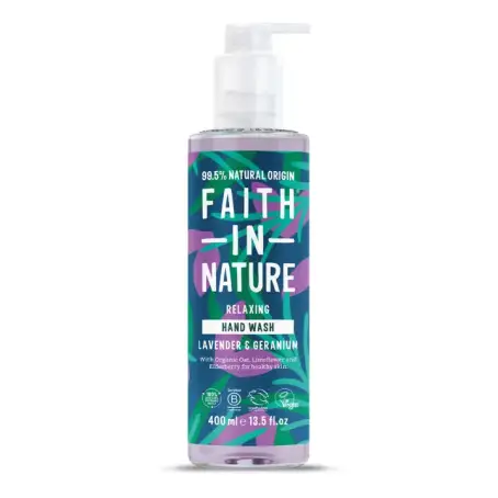 Faith in Nature Натуральне рідке мило для рук з лавандою та геранню, 400 мл