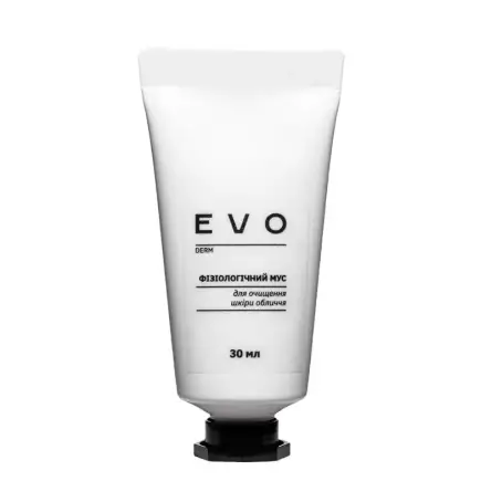 Физиологический мусс для очищения кожи лица EVO derm, 30 мл