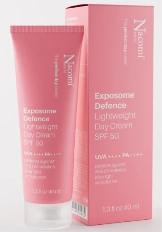 Крем легкий денний для всіх типів шкіри SPF50 UVA PA++++ Nacomi, 40 мл