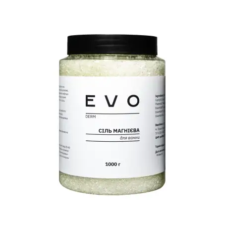 Магнієва сіль для ванни EVO derm, 1000 г