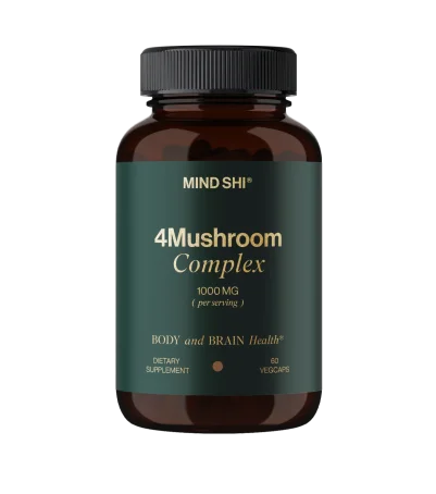 Mind Shi Комплекс 4 грибів (4Mushroom Complex) 1000 мг, 60 веганських капсул