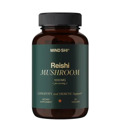 Mind Shi Рейши (Reishi Mushroom) 1000 мг, 60 веганских капсул