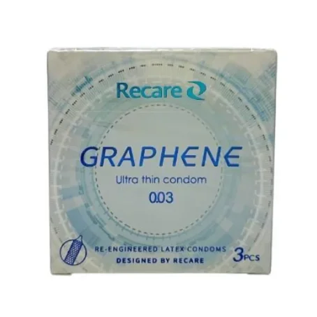 Презервативи латексні з силіконовою змазкою "Recare®" графенові №3 