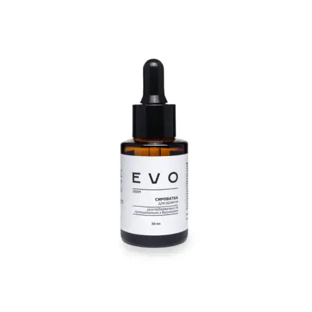 Сироватка для обличчя розгладжувальна та протизапальна з бакучіолом EVO derm, 30 мл