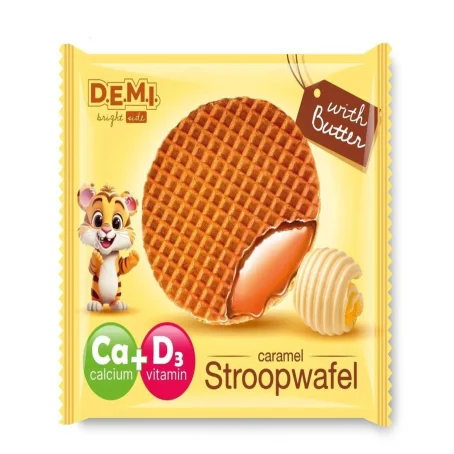 Вафля D.E.M.I. Stroopwafel (Стропвафля) з карамелю та вершковим маслом, 33 г