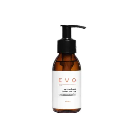 Заспокійлива олійка для обличчя та тіла з ромашкою та солодкою EVO derm, 100 мл