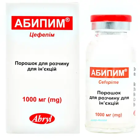 АБИПИМ 1000 мг пор. д/ін. фл.