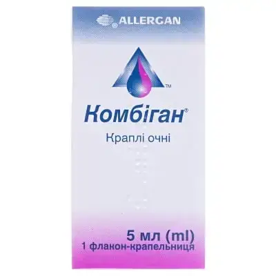 КОМБІГАН 5 мл краплі очні фл.-крап.