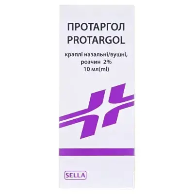 Протаргол крап. вушн./назал. 2 % фл. 10 мл