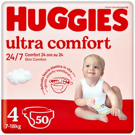 ПІДГУЗ HUGGIES ULTRA COMFORT 4 (8-14 кг) №50 boy