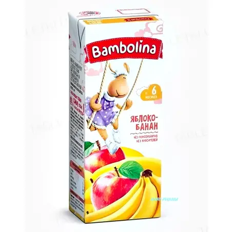 НЕКТАР BAMBOLINA яблоко-банан 0,2 л