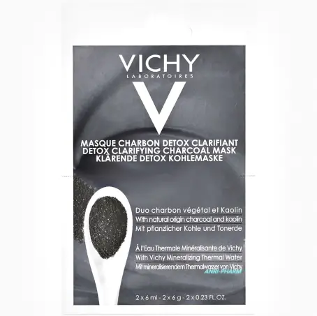 VICHY МАСКА-ДЕТОКС С УГЛЕМ И КАОЛИНОМ д/глубок. очищения кожи лица