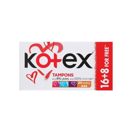Тампони гігієнічні Kotex Normal 16+8 promo (акція)