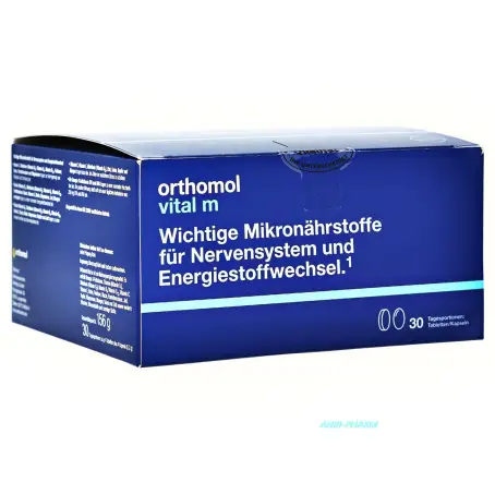 ОРТОМОЛ ВІТАЛ М для чол. 30 днів набір гран. саше+капс.+табл.