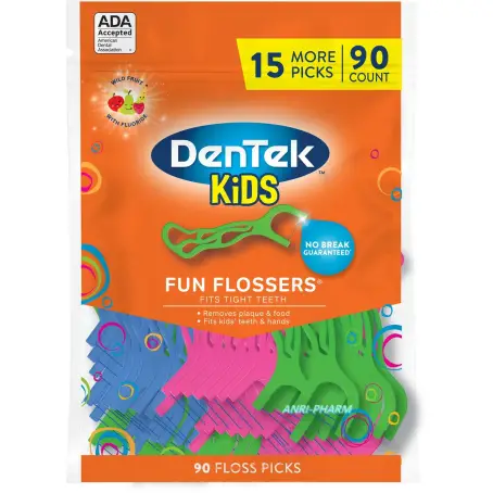 ФЛОС-ЗУБОЧИСТКИ DENTEK KIDS FUN FLOSSERS №90