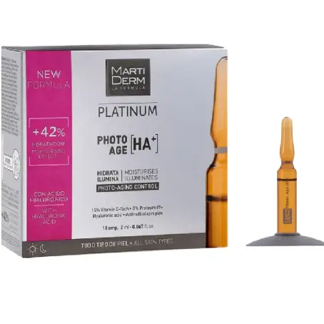 Ампули MartiDerm Platinum Photo-age HA +, 10 штук по 2 мл