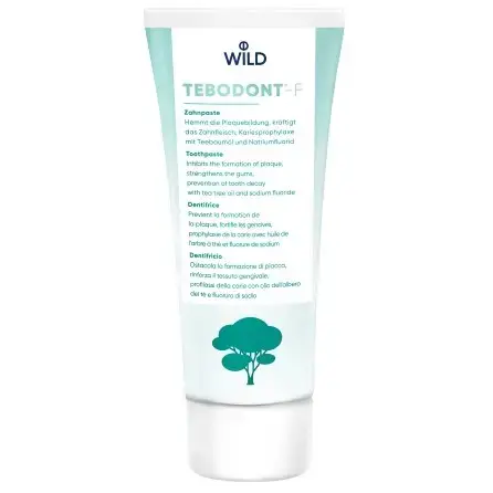 Зубная паста Dr. Wild Tebodont-F с маслом чайного дерева (Melaleuca Alternifolia) и фторидом, 75 мл