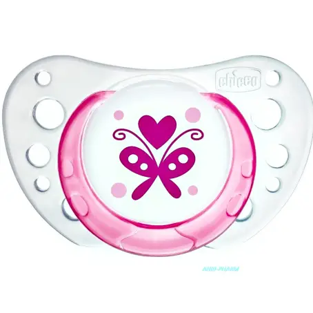 СОСКА ПУСТЫШКА CHICCO Physio Comfort силік. ортодонт. д/дів. 0-6 міс. №2