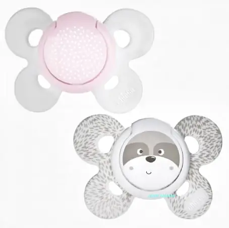 СОСКА ПУСТЫШКА CHICCO Physio Comfort силік. ортодонт. д/дів. 0-6 міс. №2