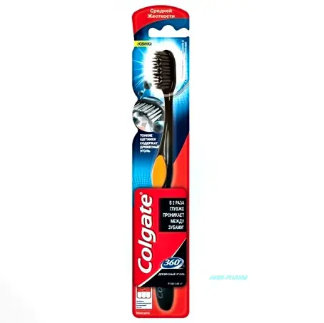 ЩІТКА ЗУБН. COLGATE 360 Деревне вугілля