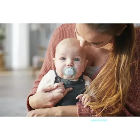 СОСКА ПУСТУШКА PHILIPS AVENT Ultra soft силік. ортодонт. д/хлопч. 0-6 міс. №2 SCF222/01