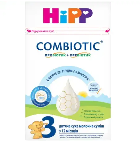 Суміш суха молочна HiPP Combiotic 3, для дітей з 12 місяців, 500 г