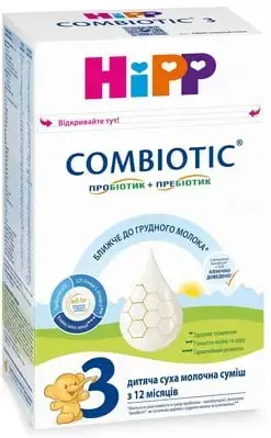 СУМІШ МОЛОЧН. HIPP 3 Combiotic 10 міс. 500 г