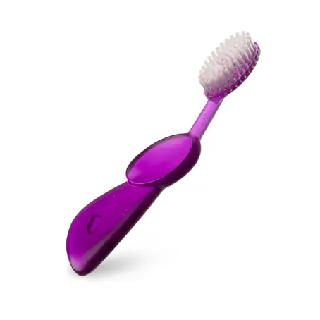 Зубная щетка Radius Big Brush для правши мягкая,фиолетовый