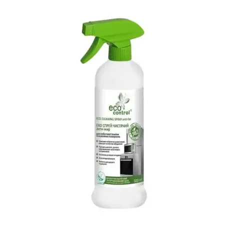 Спрей для чищення побутової техніки та кухонних поверхонь Eco Control Антижир, 500 мл