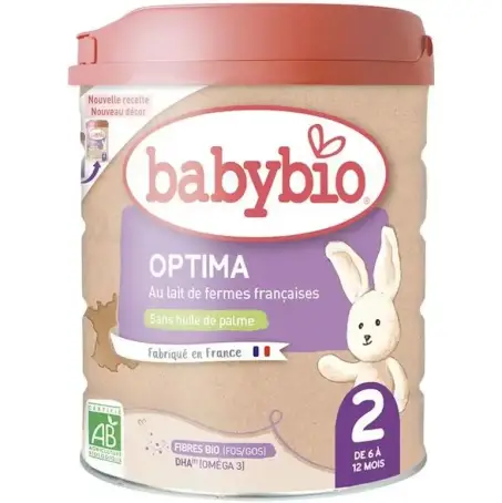 Органическая молочная смесь BabyBio Optima 2, 800 г