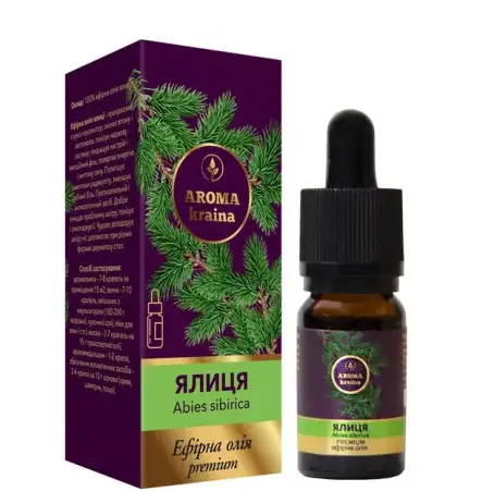 Олія ефірна Aroma kraina Premium Ялиця, з піпеткою, 10 мл