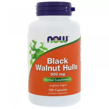 Черный орех (Black Walnut), Now Foods, 500 мг, 100 вег. капс.