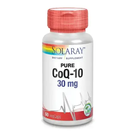 Solaray Коензим COQ-10, чистий, CoQ-10, Pure, 30мг. 60 капс.