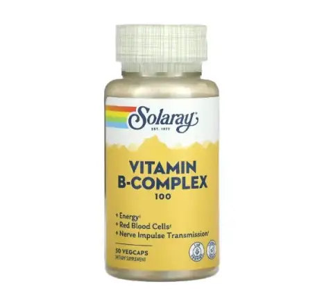 Solaray Вітаміни групи В Vitamin B-Complex 100, 50 вегетаріанських капсул