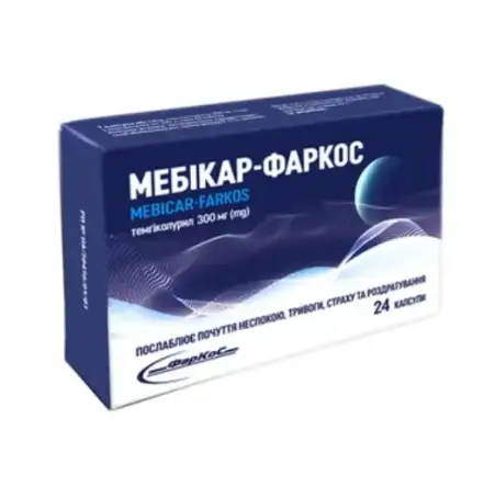  Мебікар-Фаркос капсули по 300 мг №24 