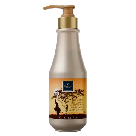 Шампунь для фарбованого і сухого волосся Famirel Marula Oil з екстрактом Пітахайї, 500мл