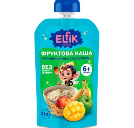 Каша фруктовая Elfik Magic Витаминный Микс Мультизлак, 110 г