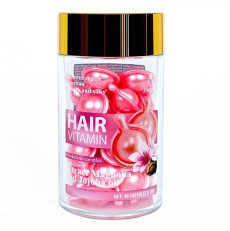 Витамины для волос LeNika Pro-Keratin Complex Hair Vitamin с экстрактом магнолии и маслом жожоба, 40 капс.
