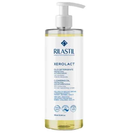 Ріластіл Ксеролакт, Очищуюча олійка для обличчя та тіла для дуже сухої, схильної до подразнень та атопії шкіри, 750 мл.
