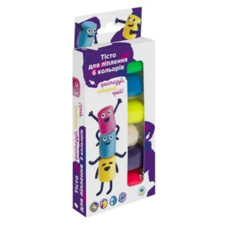 НАБОР "Тесто для лепки 6 цветов"