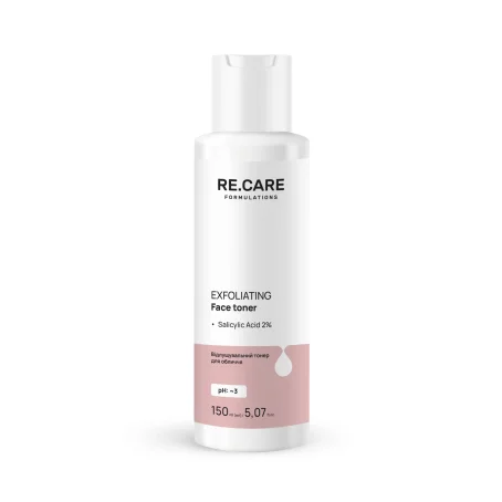 Отшелушивающий тонер для лица Exfoliating Face Toner RE.CARE, 150 мл