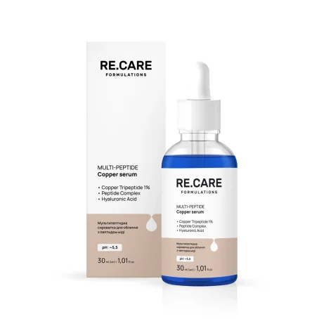 Мультипептидная сыворотка для лица с медным пептидом Multi-Peptide Copper Serum RE.CARE, 30 мл