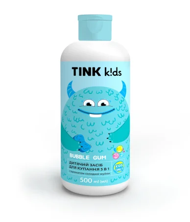 Детское средство для купания 3 в 1 Bubble Gum Tink kids, 500 мл