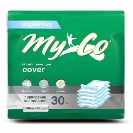 Пелюшки гігієнічні MyCo Cover 60х60см №30