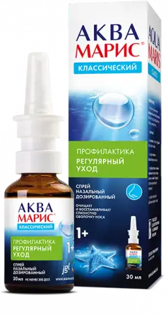 Аква маріс 30 мл 200 доз спрей назал. фл.