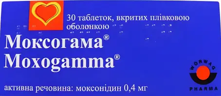 Моксогамма 0.4 мг №30 таблетки