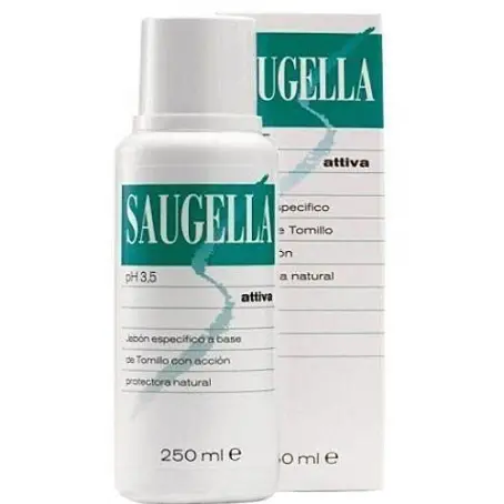 Саугелла Аттива 250 мл жидкое мыло для интимной гигиены с экстрактом тимьяна