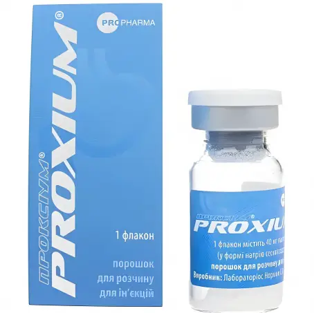 Проксиум порошок для раствора для инъекций 40 мг флакон №1